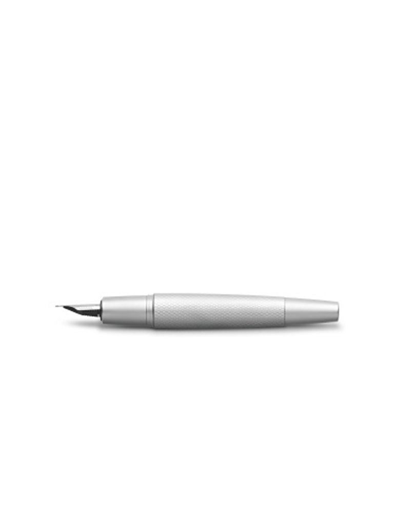 FABER-CASTELL Füller e-motion pure mittel (Silver) silber