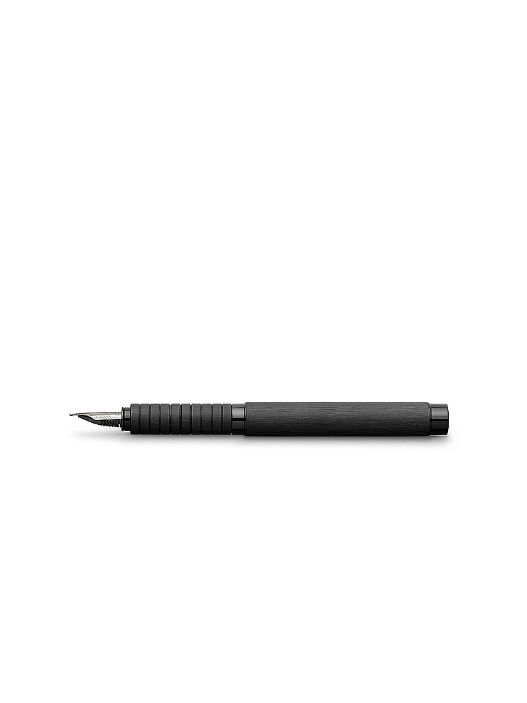 FABER-CASTELL Essentio Aluminium Füller Federbreite B, Schwarz schwarz