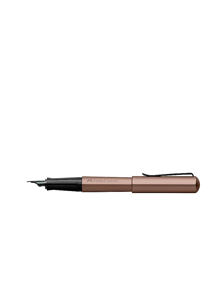 FABER-CASTELL Füller Hexo Federbreite F Bronze kupfer