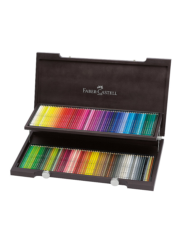 FABER-CASTELL Albrecht Dürer Aquarellstift 120er Holzkoffer braun