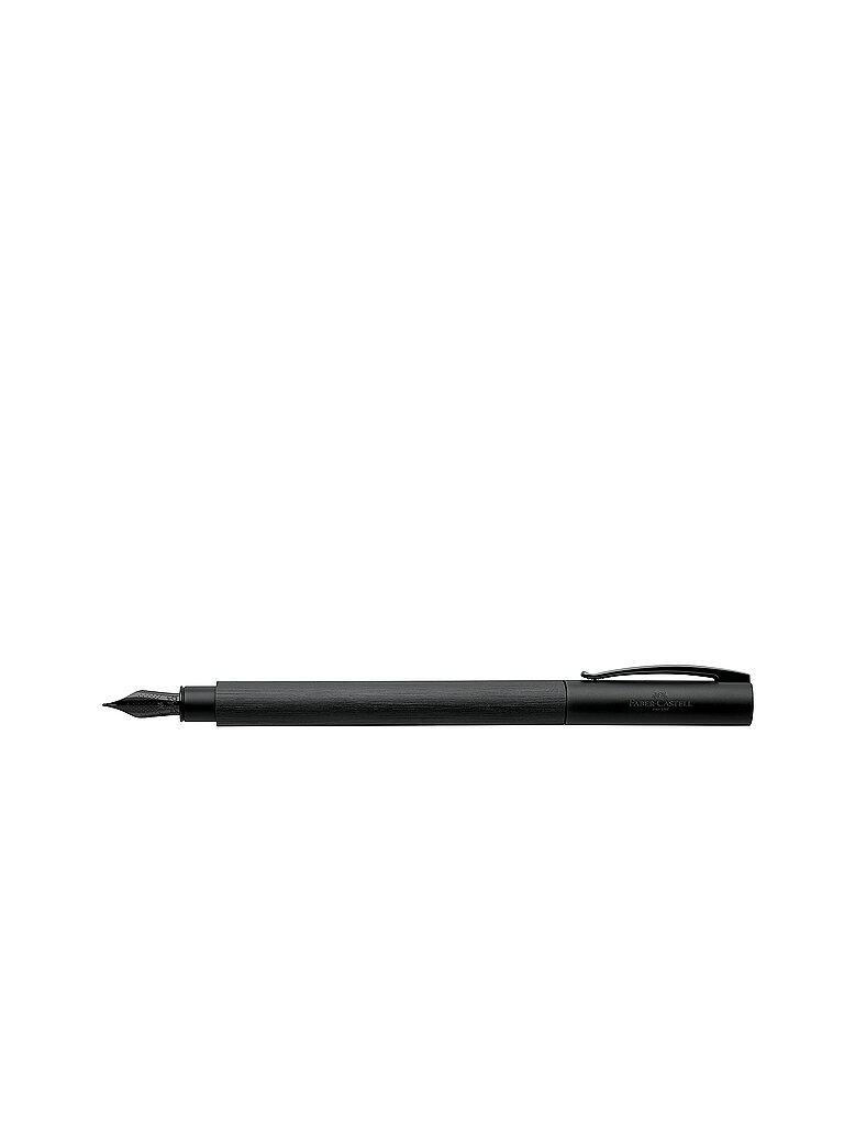 FABER-CASTELL Füllhalter Ambition All Black Federbreite B, schwarz schwarz