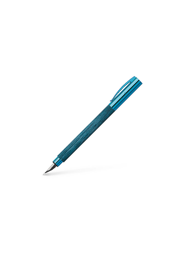 FABER-CASTELL Füllhalter AMBITION BLUE WOOD M  blau