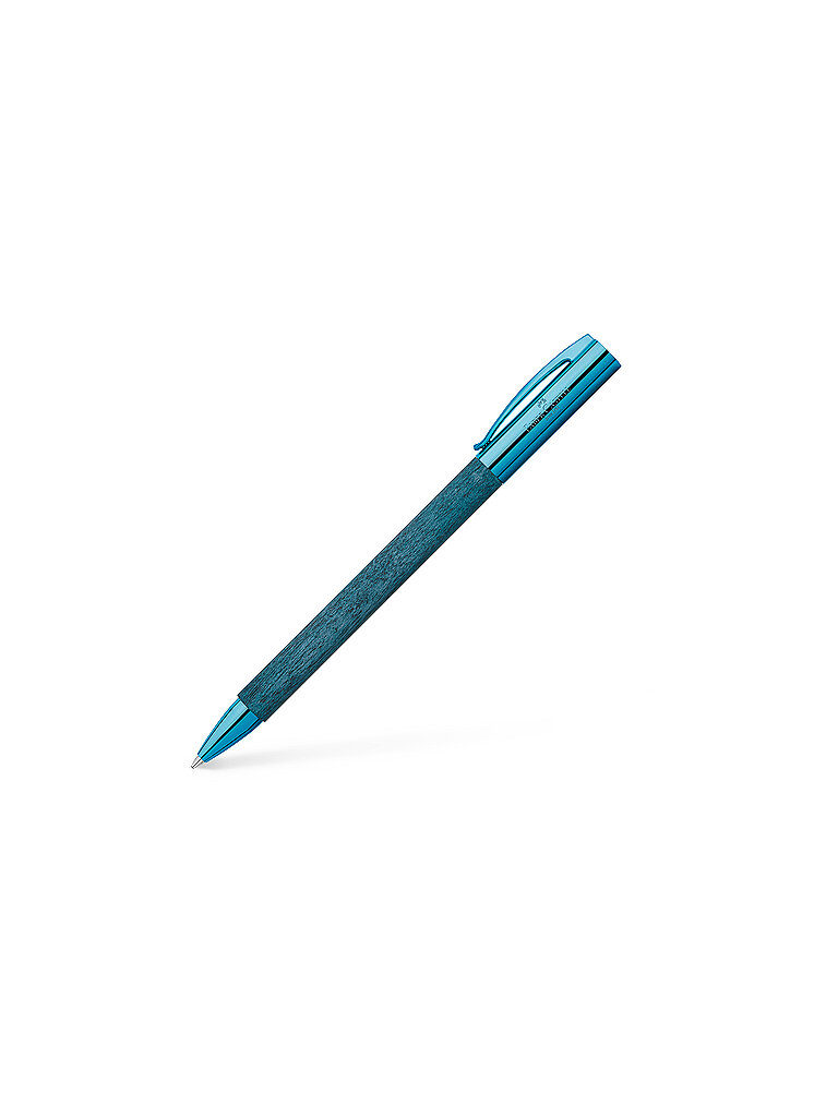 FABER-CASTELL Dreh-Kugelschreiber AMBITION BLUE WOOD blau