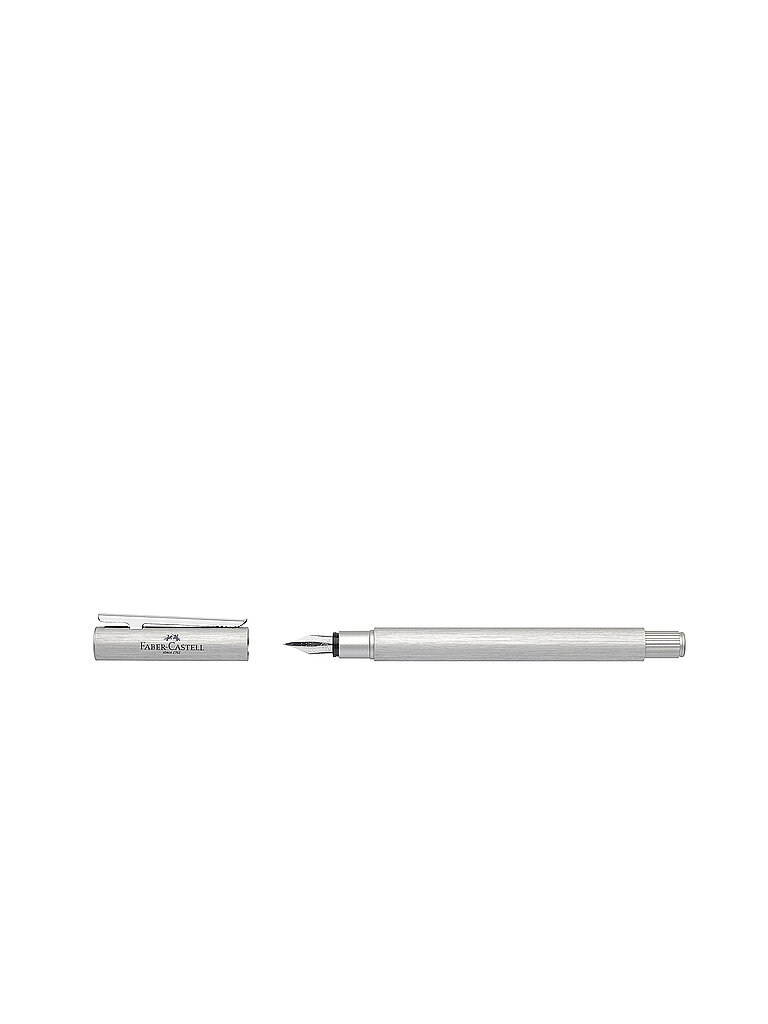 FABER-CASTELL Füllhalter Neo Slim Aluminium Fein Silver Glint  silber