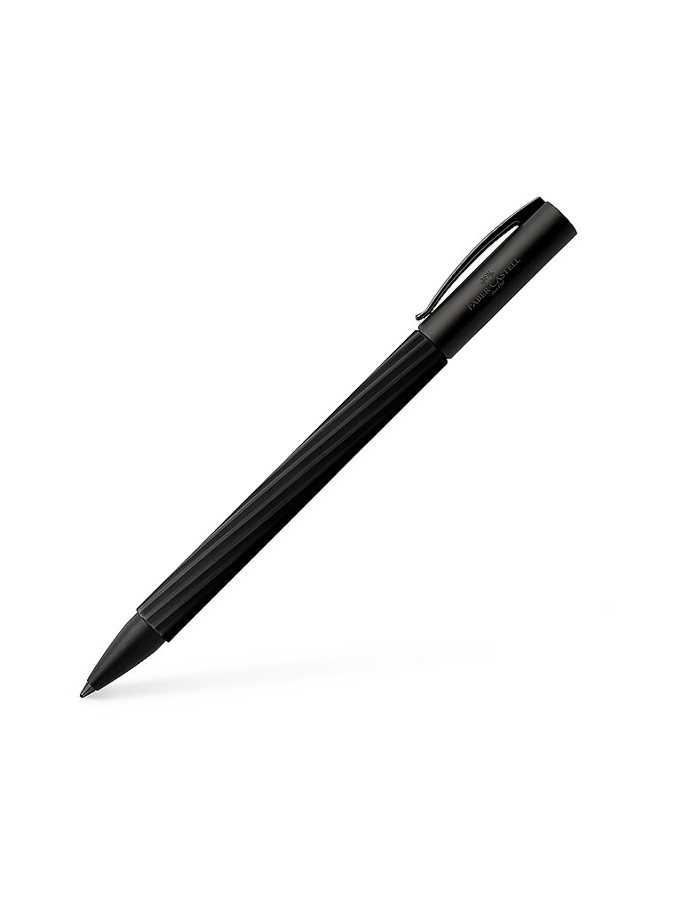 FABER-CASTELL Drehkugelschreiber Ambition Italic Obsidian Black schwarz
