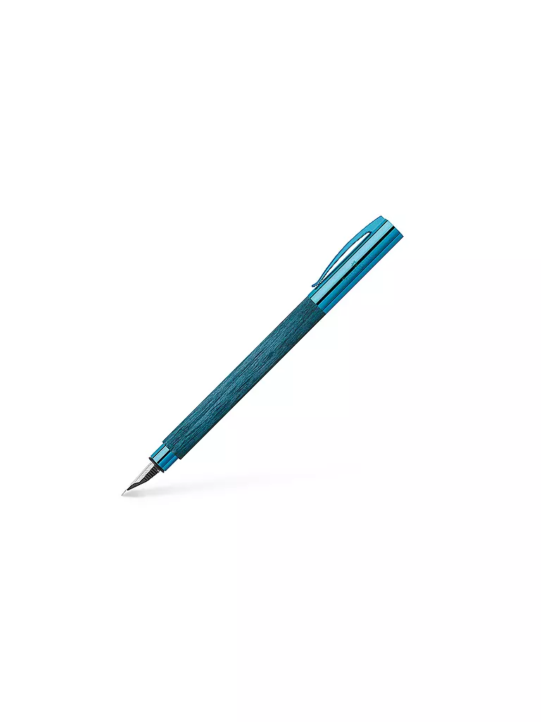 FABER-CASTELL | Füllhalter AMBITION BLUE WOOD M  | Blau