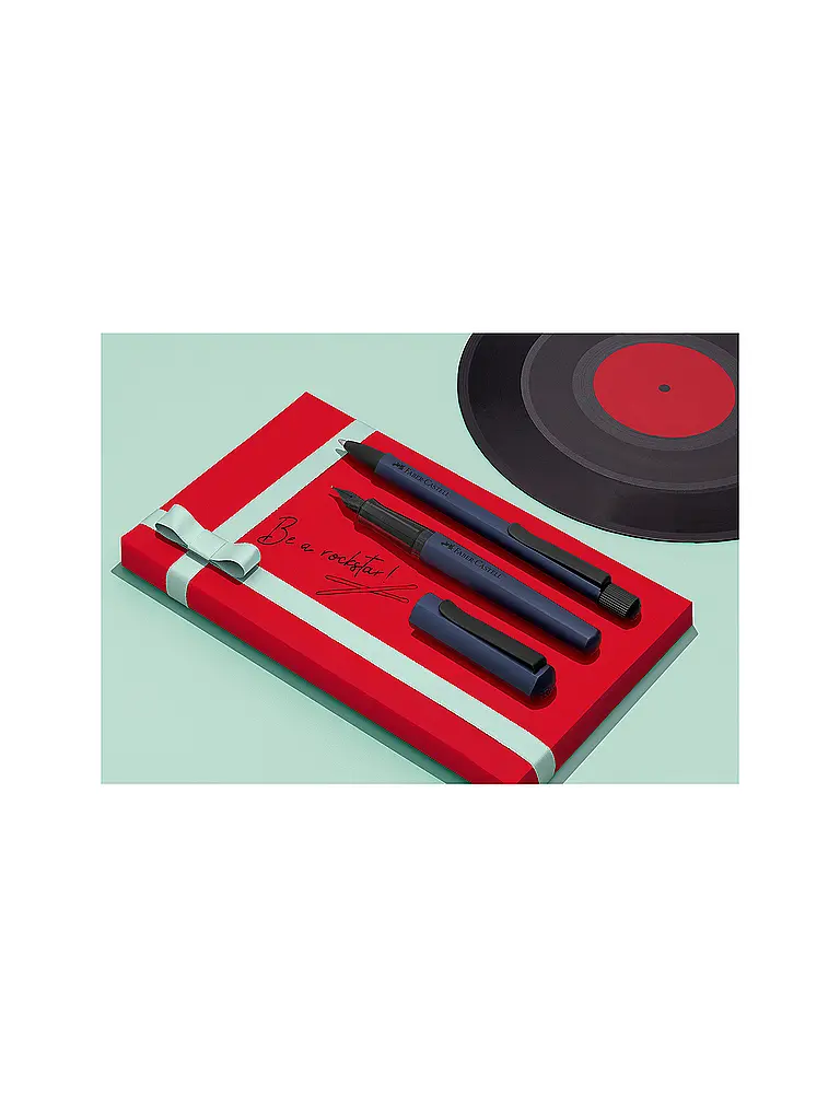 FABER-CASTELL | Füllhalter Hexo Blau Breit | 