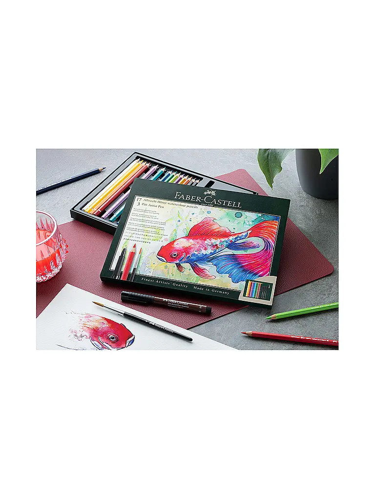 FABER-CASTELL | Farbstifte Set 21tlg. PITT ARTIST PEN  | Dunkelgrün