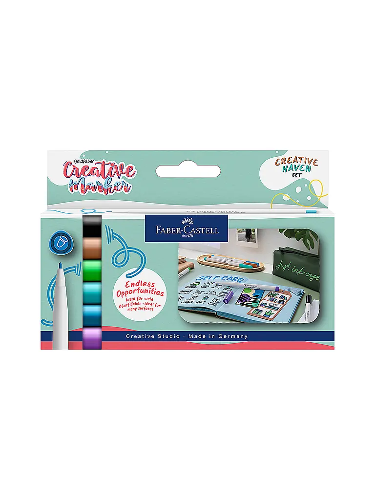 FABER-CASTELL | Goaf Kreativ Marker 1.5 Set 6tlg. Haven  | Bunt