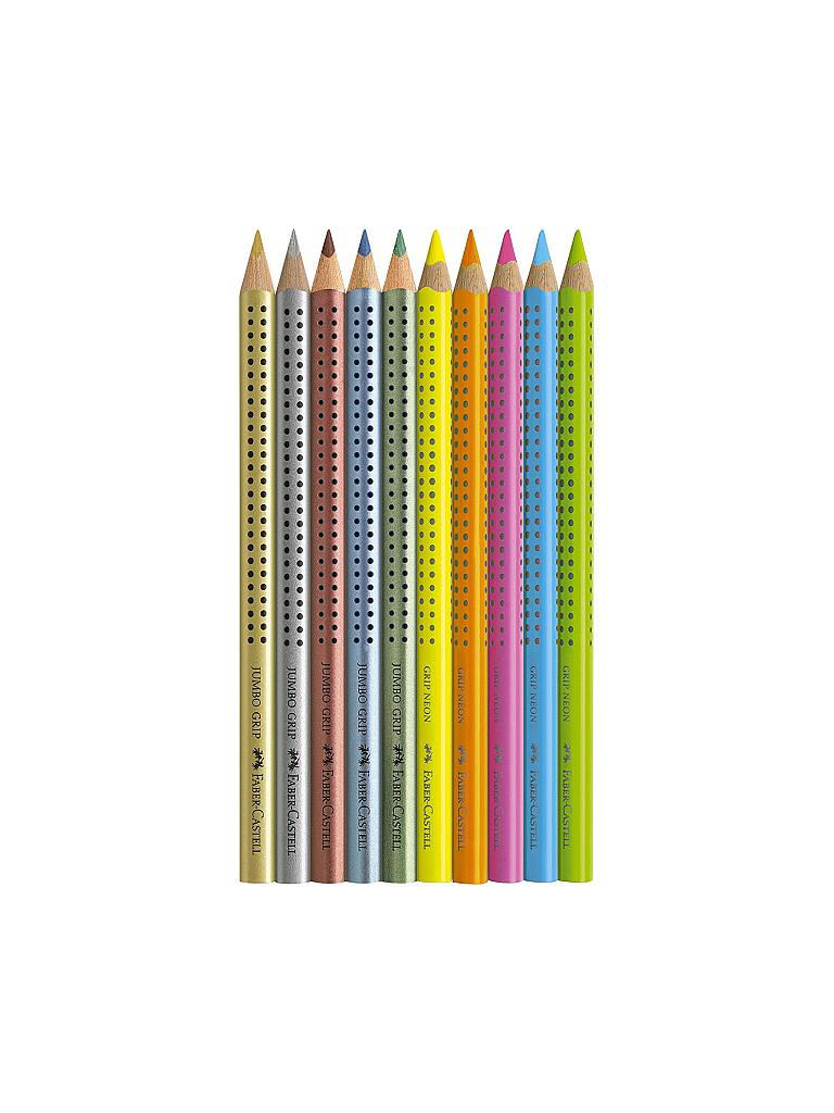 FABER-CASTELL | Jumbo Grip Malset - Neon Metallic 10er | keine Farbe