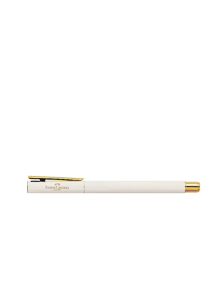 FABER-CASTELL | Neo Slim Füllhalter Federbreite F, gold marshmallow | Weiss
