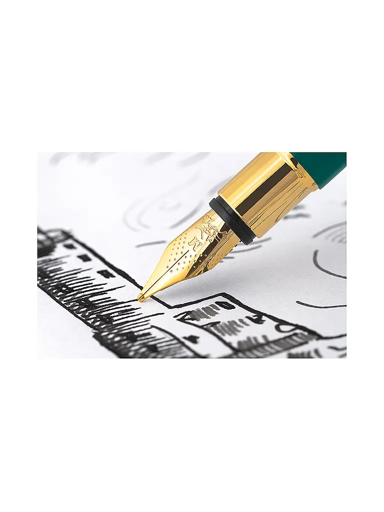 FABER-CASTELL | Neo Slim Füllhalter Federbreite F, gold rainforestM | Gold