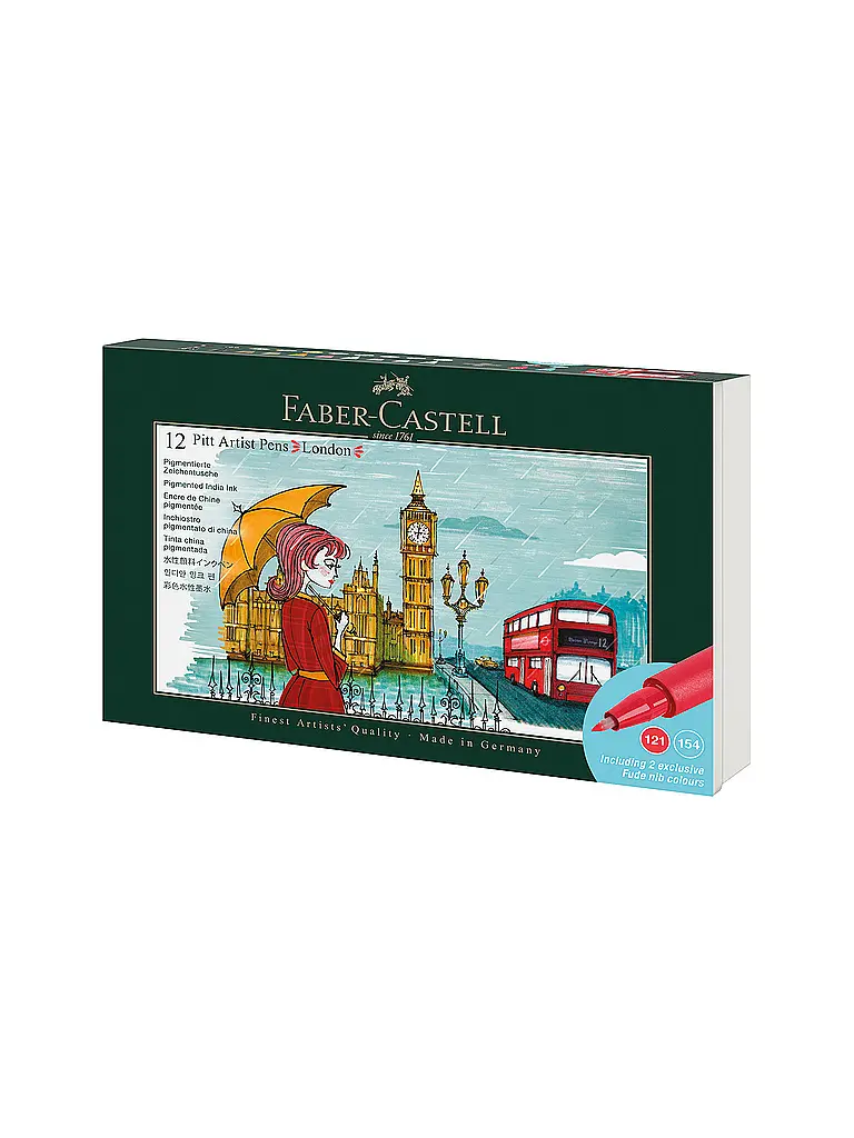 FABER-CASTELL | Tuschestift Set 12tlg. LONDON | 