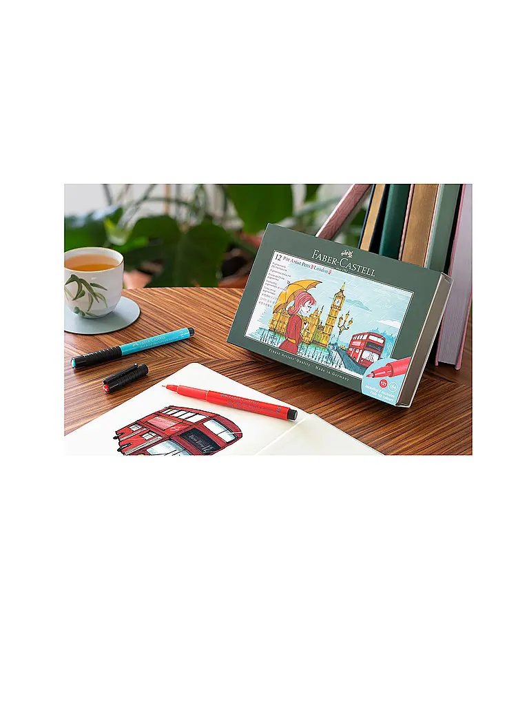 FABER-CASTELL | Tuschestift Set 12tlg. LONDON | 