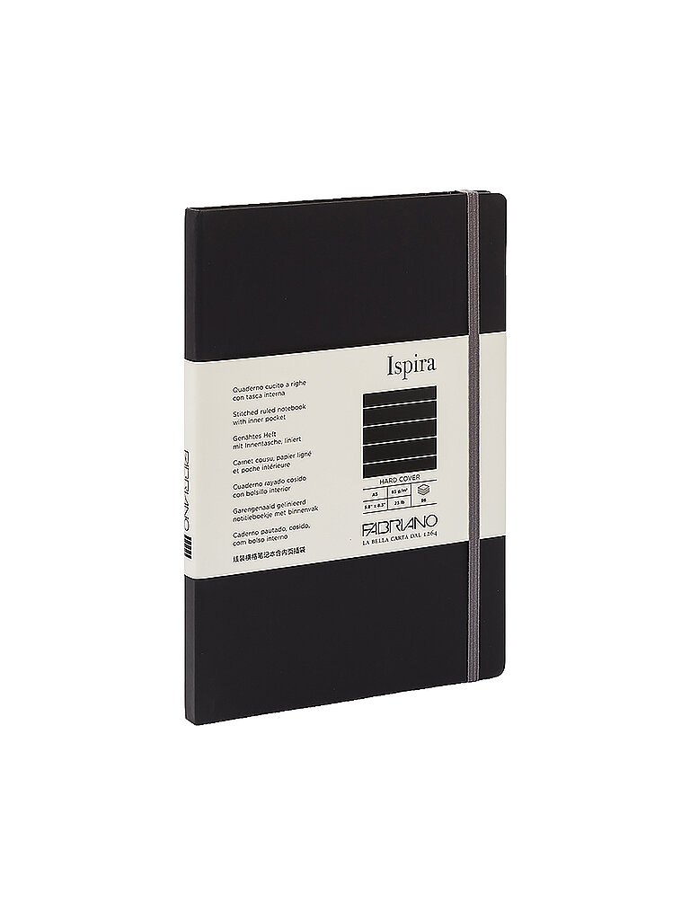 Notizbuch ISPIRA A5 liniert Black schwarz baby