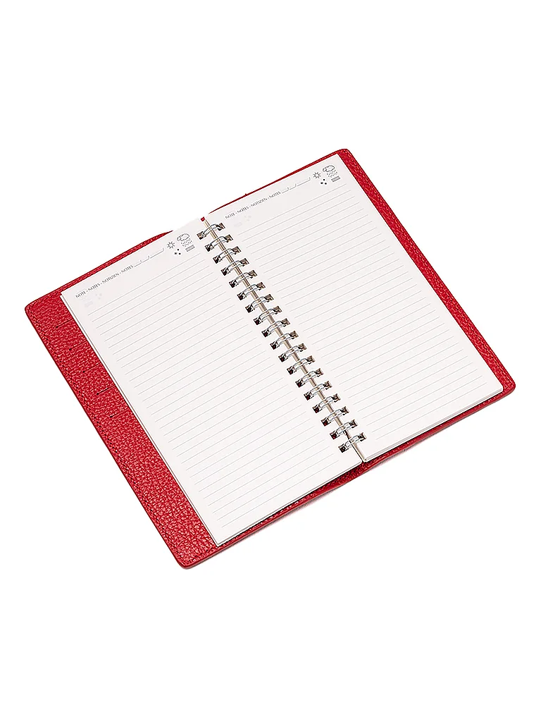 FABRIANO Taccuino in pelle rosso