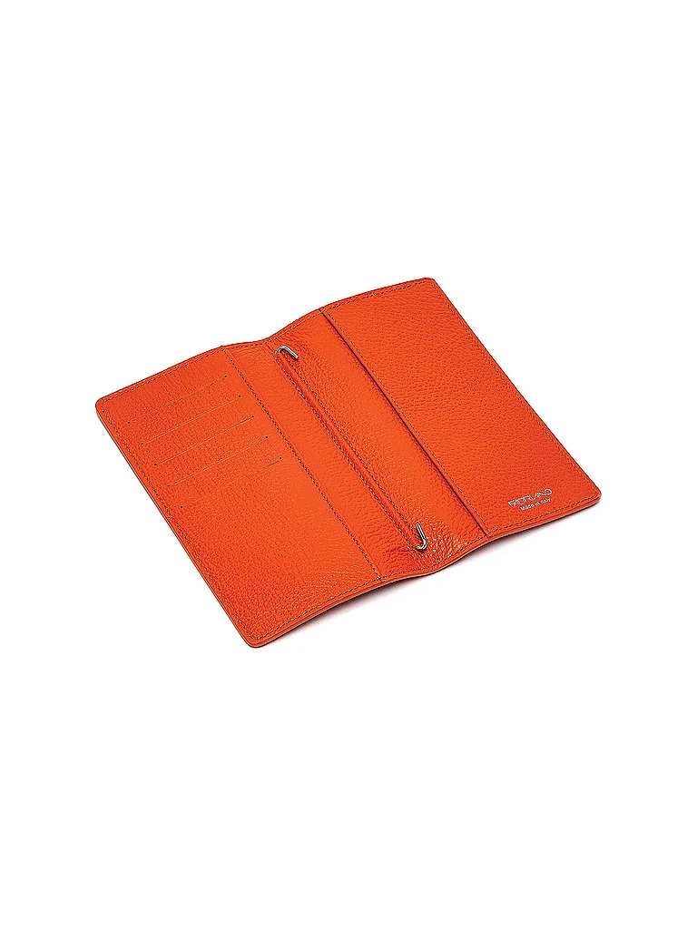 FABRIANO Ledernotizbuch orange