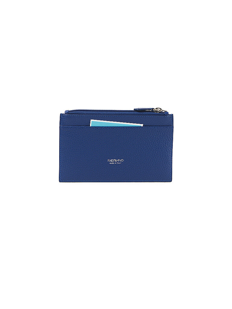 FABRIANO Kartenetui mit Reißverschluss Blue blau