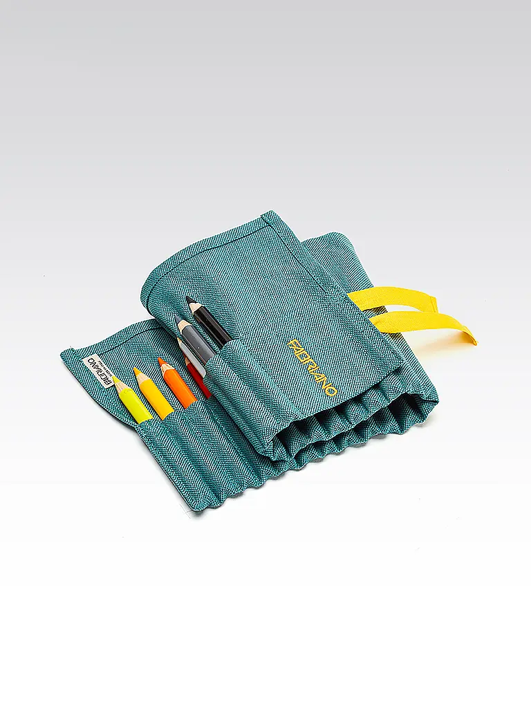 FABRIANO | Farbstiftrolle mit 24 Buntstiften Aquamarina | 