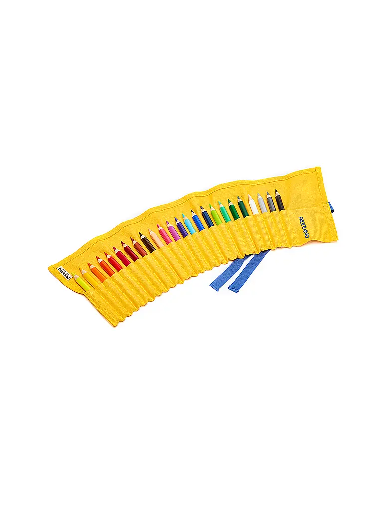 FABRIANO | Farbstiftrolle mit 24 Buntstiften Yellow | 
