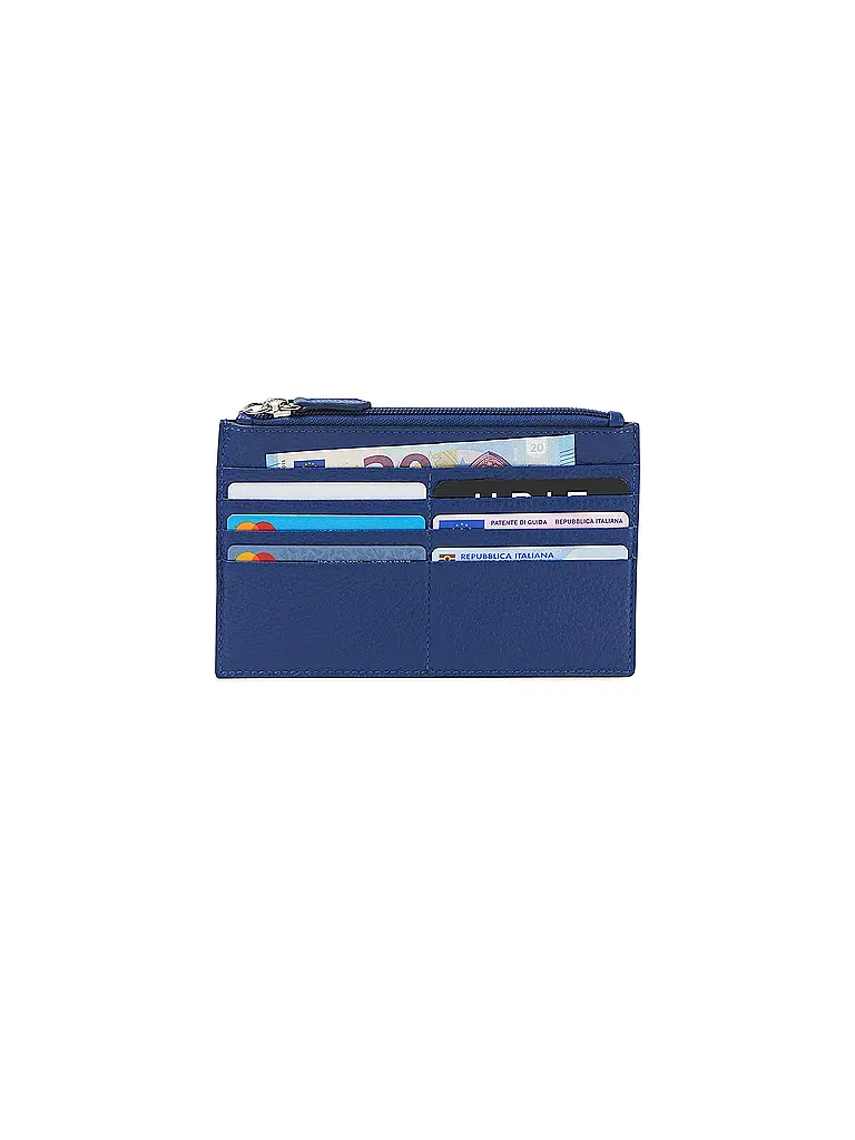 FABRIANO | Kartenetui mit Reißverschluss Blue | 