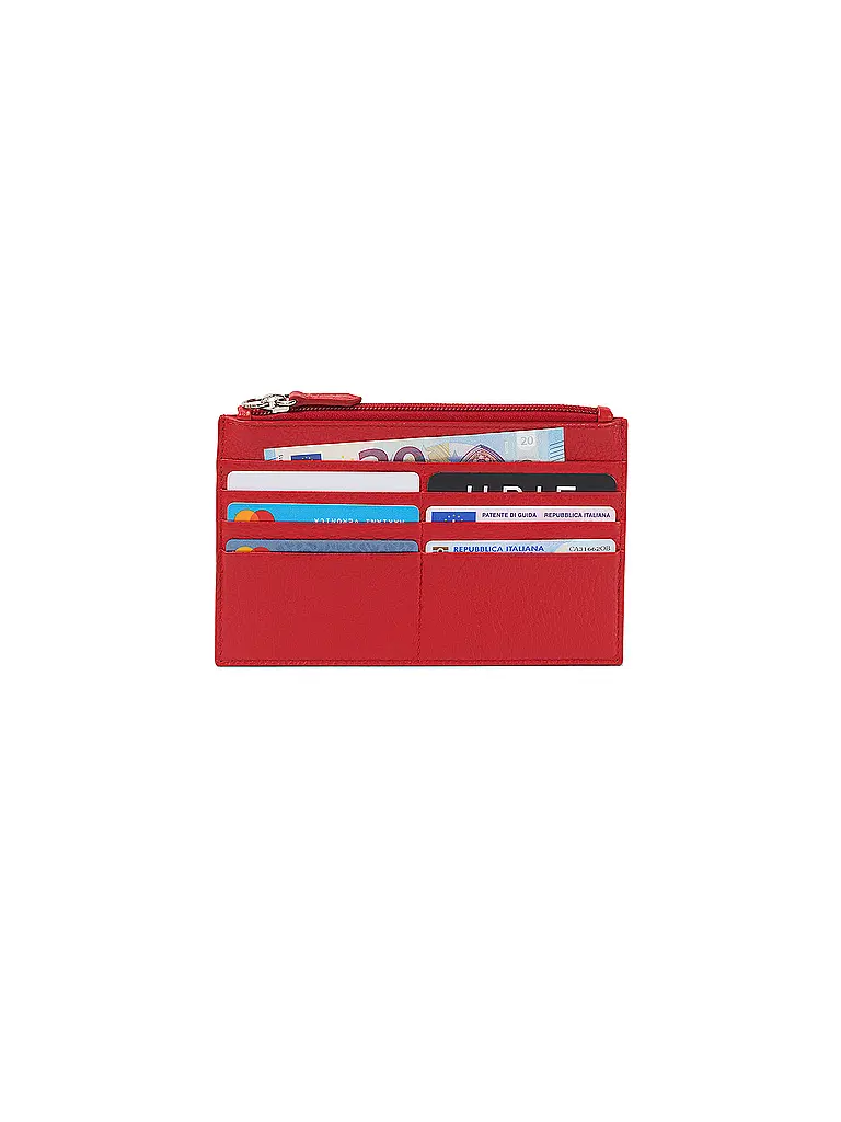 FABRIANO | Kartenetui mit Reißverschluss Red | 