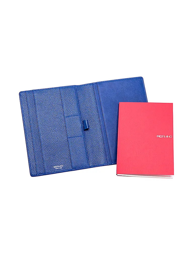 FABRIANO | Lederpolsterhalter A5 Blue | 