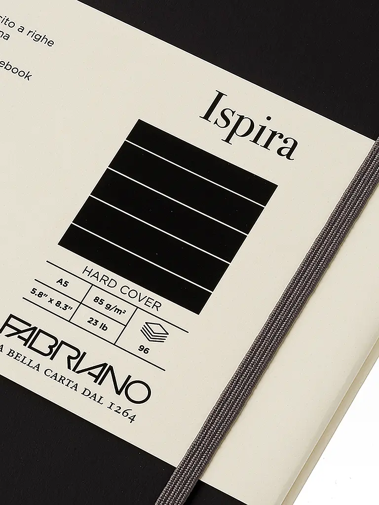 FABRIANO | Notizbuch ISPIRA A5 liniert Black | 