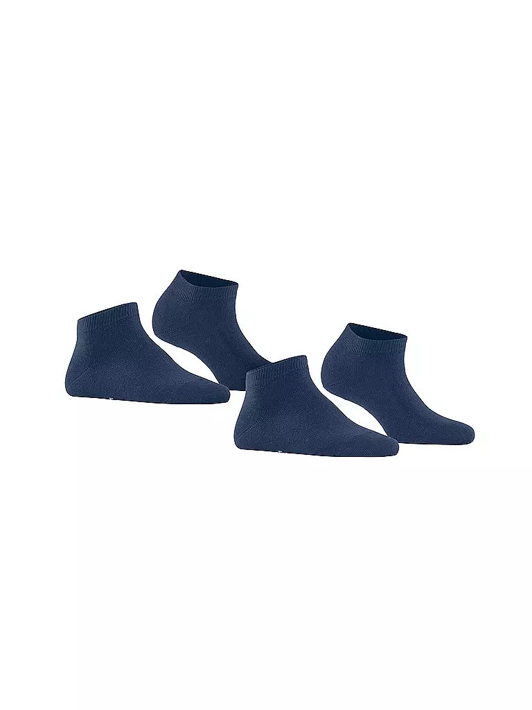FALKE |  Sneakersocken Happy 2er Pkg Royal Blue | schwarz