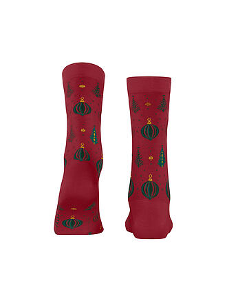 FALKE | Socken HOLY NIGHT scarlet