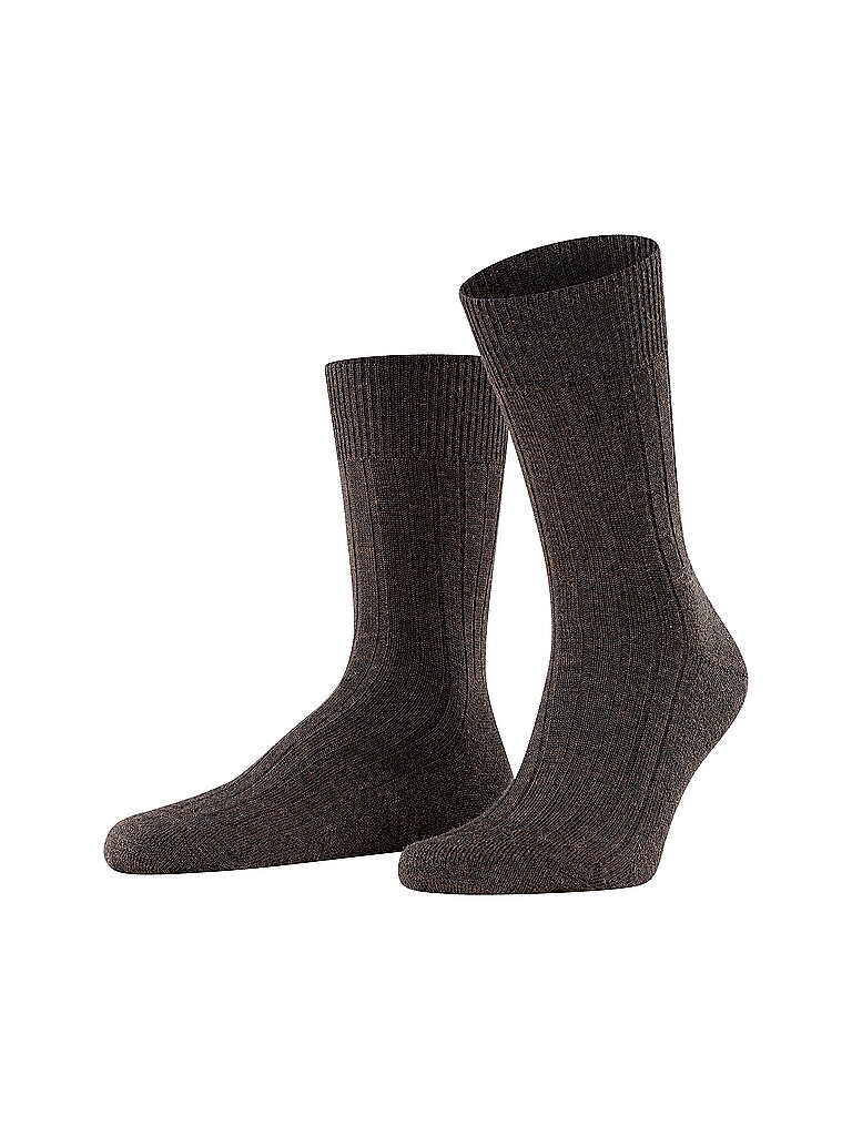 Socken TEPPICH IM SCHUH dark brown mel. braun 41/42 herren