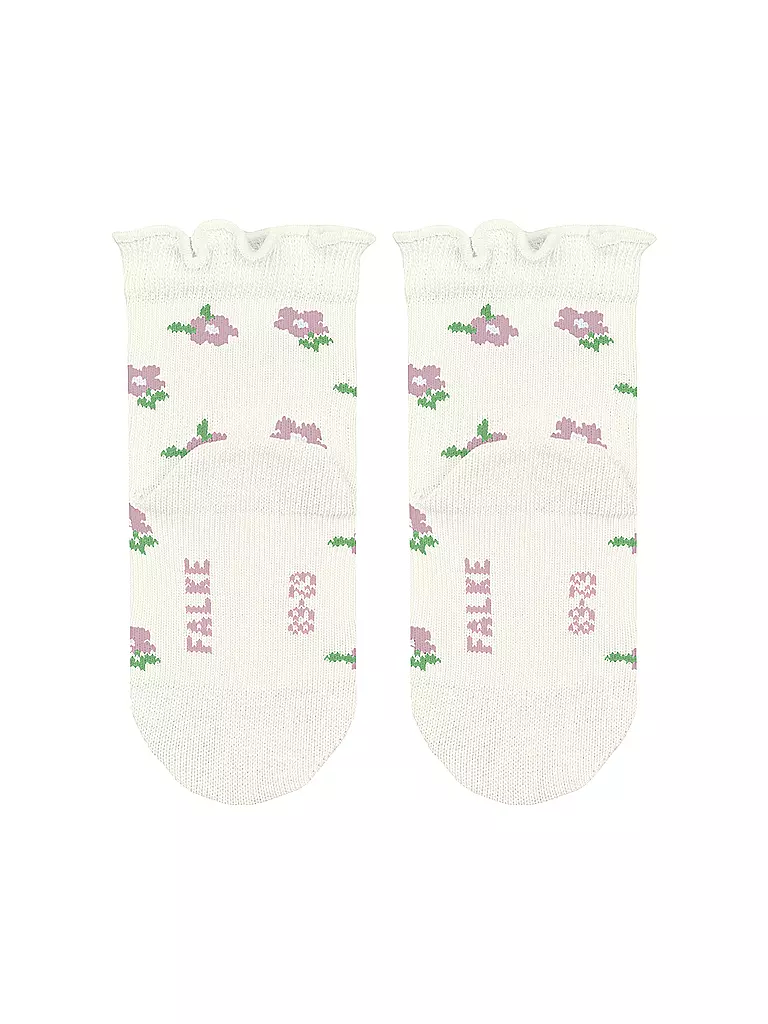 FALKE | Baby Mädchen Socken LITTLE DISTY FLOWERS offwhite | dunkelblau