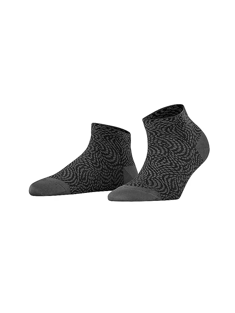 FALKE | Damen Sneakersocken Aesthetic Wave Flanell | grau