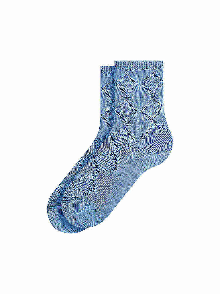 FALKE | Damen Socken Argyle Corrosion Sky Blue | blau