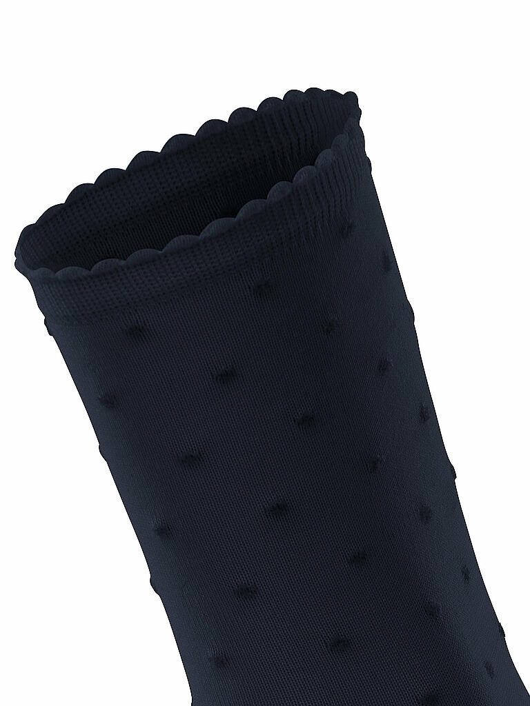 FALKE | Damen Socken Fluffy Dot Dark Navy | blau