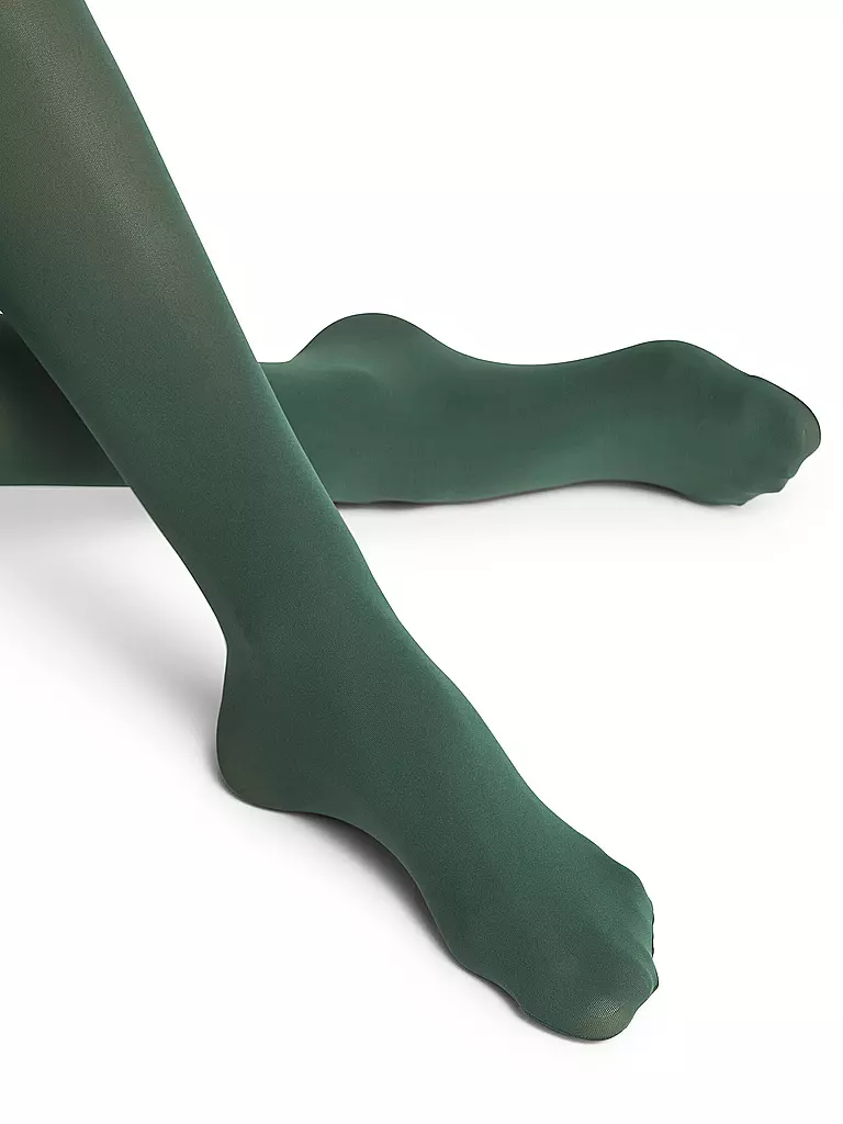 FALKE | Feinstrumpfhose PURE MATT 50 hunter green | dunkelblau