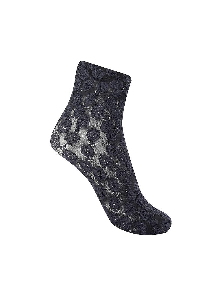 FALKE | Feinstrumpfsocken " Sweet Flower " blackl | schwarz