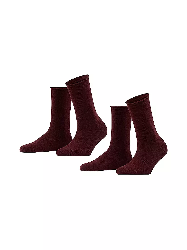 FALKE | Happy  Socken 2er Pkg barolo | dunkelrot