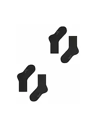 FALKE | Happy Kinder Socken 2-er Pkg. (dark navy) | schwarz