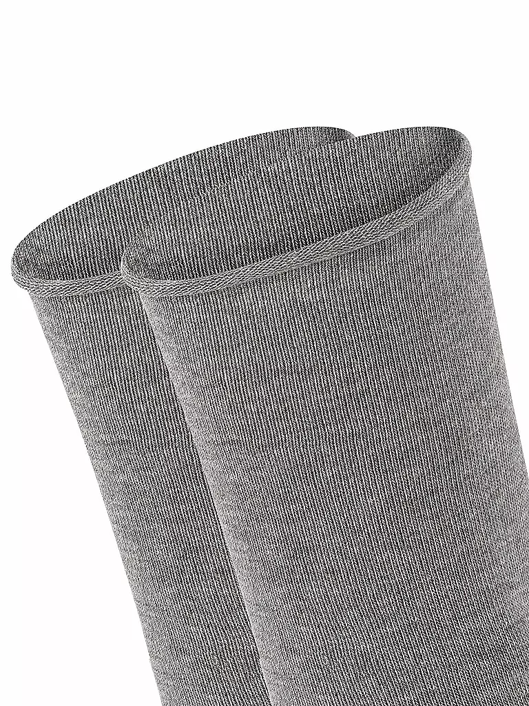 FALKE | Happy Socken 2er Pkg light grey mel. | blau