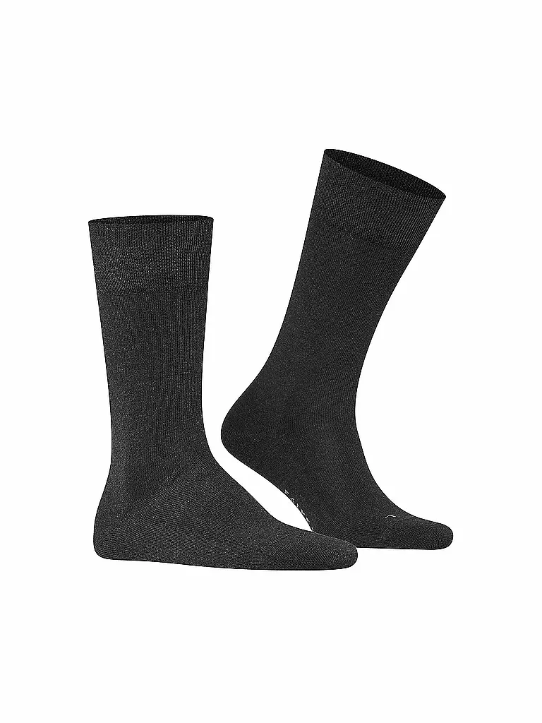 FALKE | Herren Socken Sensitive London anthra.mel. | dunkelblau