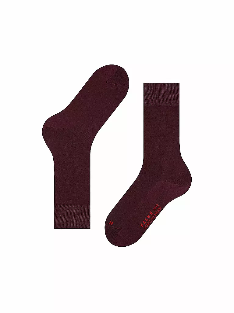 FALKE | Herren Socken Sensitive Malaga barolo | rot