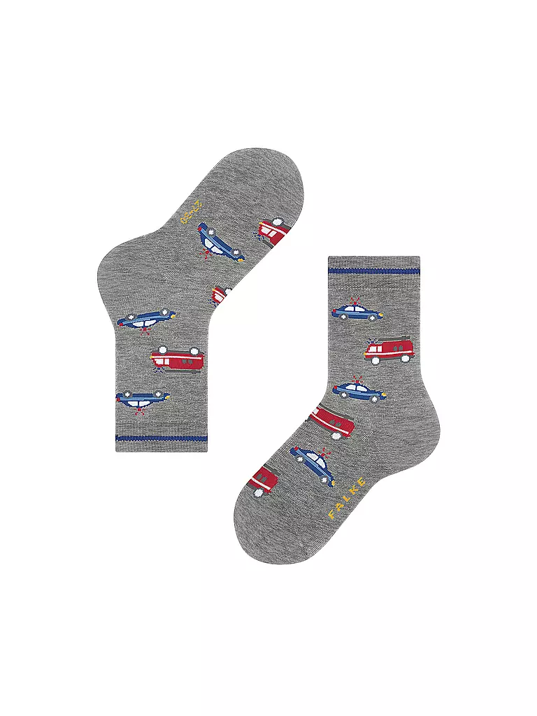 FALKE | Jungen Socken light grey | dunkelblau
