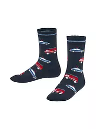 FALKE | Jungen Socken light grey melange | blau