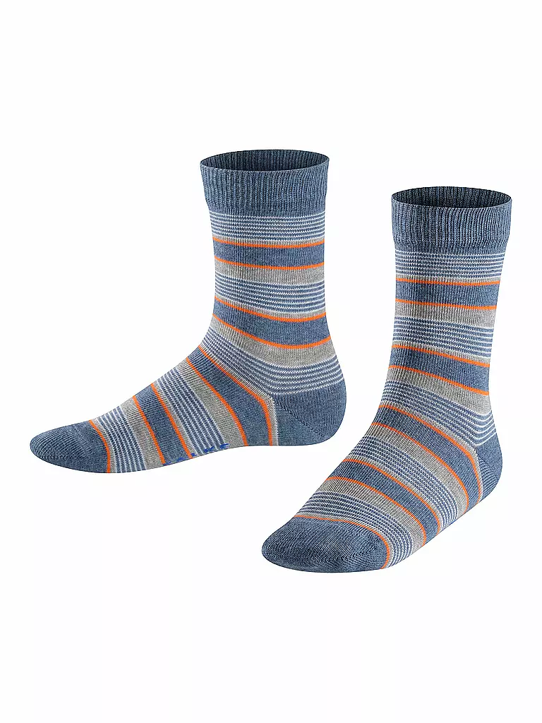 FALKE | Jungen-Socken "Mixed Stripe" light denim | blau