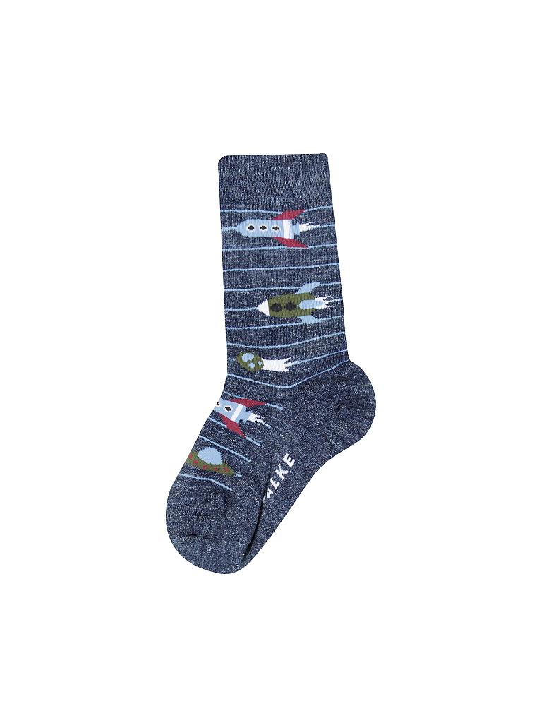 FALKE | Jungen-Socken "Rocket Stripe" | blau