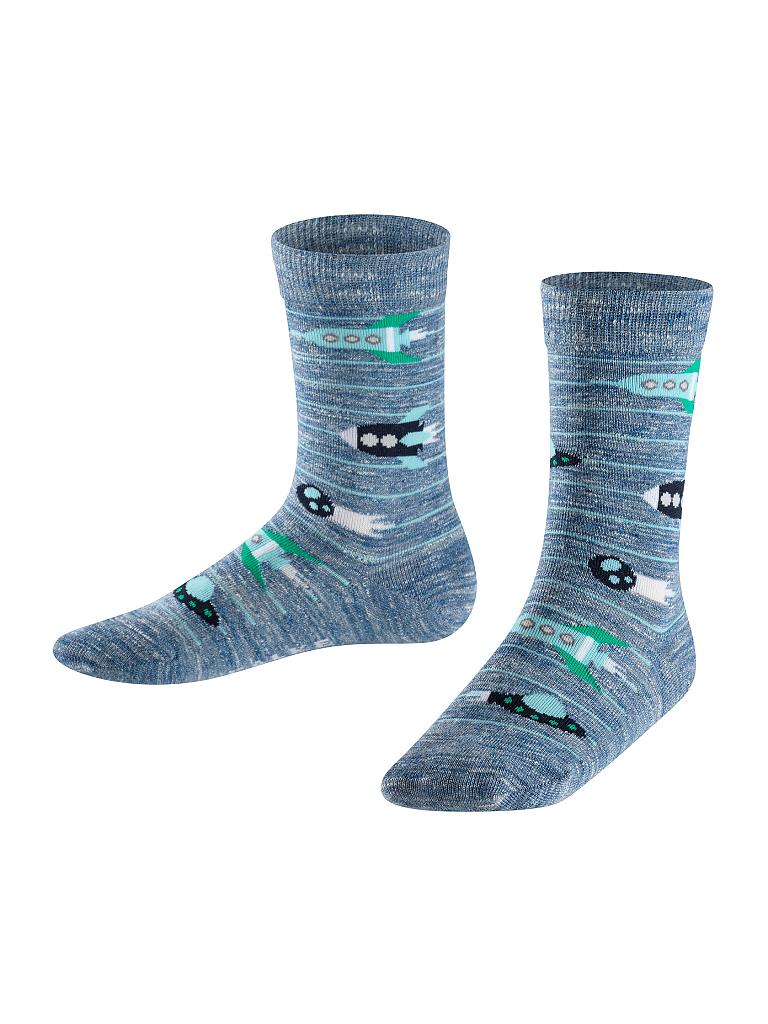 FALKE | Jungen-Socken "Rocket Stripe" | blau