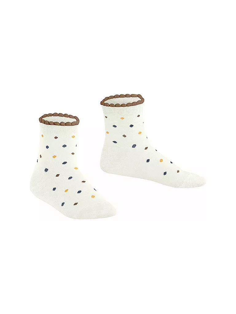 FALKE | Kinder Mädchen Socken Multidot off white | pink