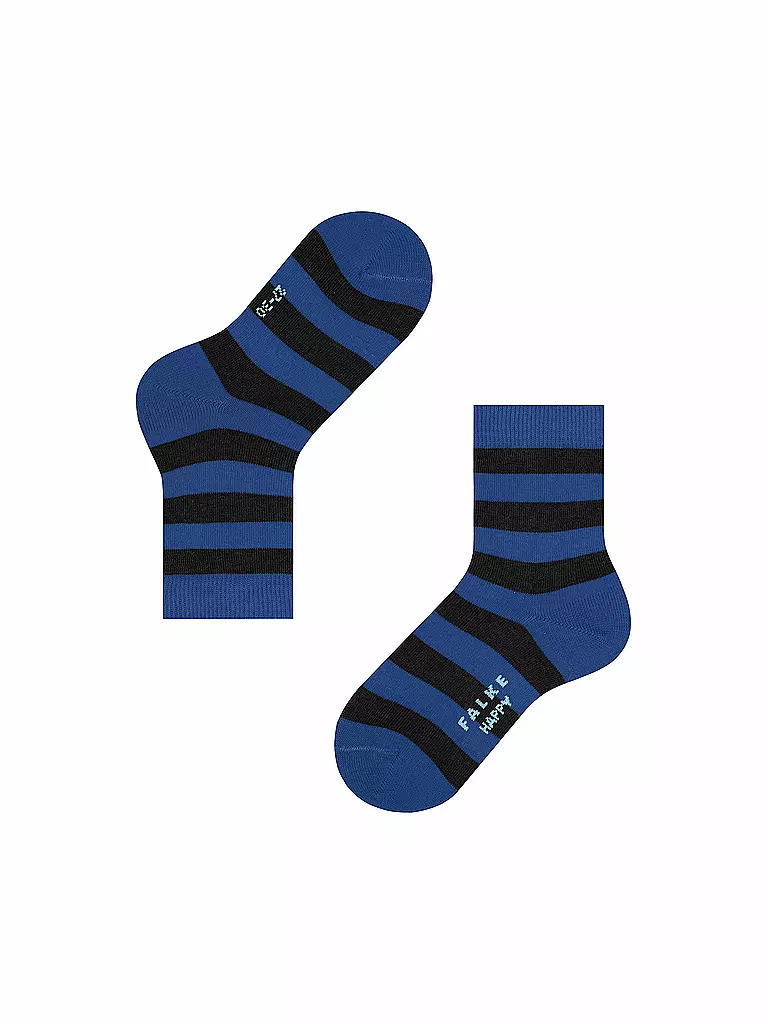 FALKE | Kinder Socken Happy Stripe 2er Pkg black | schwarz