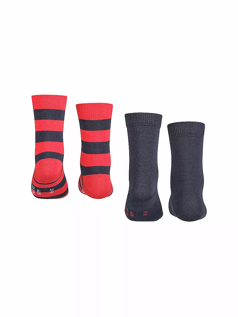 FALKE | Kinder Socken Happy Stripe 2er Pkg marine | blau